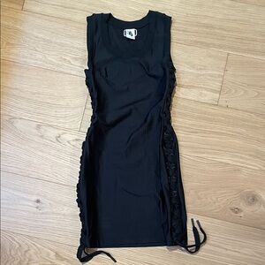 Nike R.T.  Black Lace-Up Mini Dress, size XS